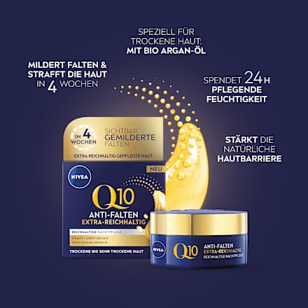Anti Falten Nachtcreme Q10 Extra Reichhaltig NIVEA