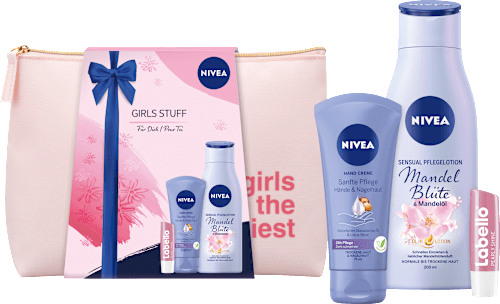 Geschenkset Girls Stuff mit Kosmetiktasche NIVEA