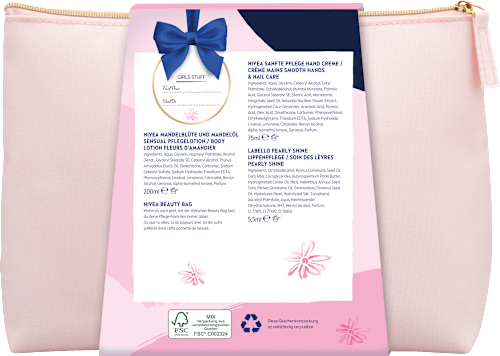 Geschenkset Girls Stuff mit Kosmetiktasche NIVEA