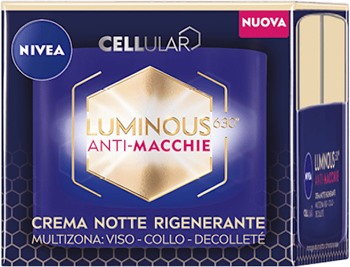 Crema notte rigenerante multizona Cellular Luminous 630 anti-macchie NIVEA