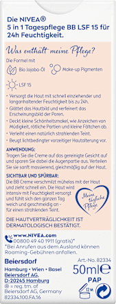 BB Creme Essentials 5in1 mittlerer bis dunkler Hauttyp, LSF 15 NIVEA