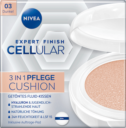 Gesichtsfluid getönt 3in1 Hyaluron Cellular Filler (Dunkel) LSF 15 NIVEA