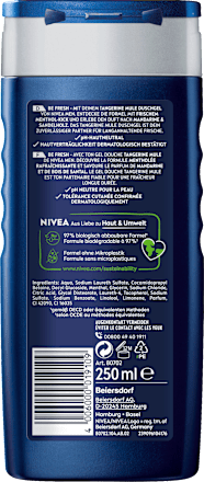 Duschgel Tangerine Mule 3in1 mit Mandarine & Sandelholz Duft NIVEA MEN