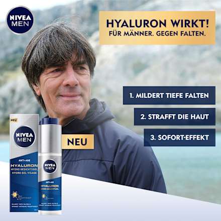 Anti Aging Gesichtscreme Hyaluron Hydro-Gel NIVEA MEN