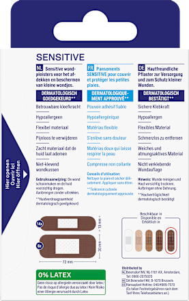 Pflaster Sensitive hautfarben dunkel Hansaplast