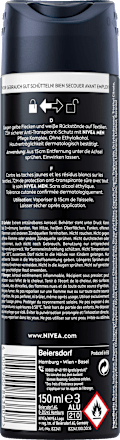 Antitranspirant Deospray Black & White Invisible Original NIVEA MEN