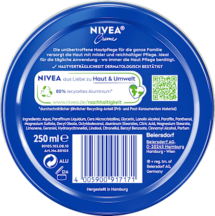 Gesichtscreme in der Dose NIVEA