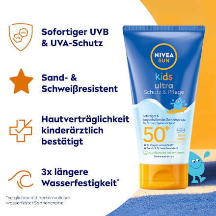 Sonnenmilch kids ultra Schutz & Pflege LSF 50+ NIVEA SUN