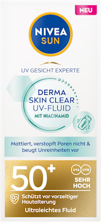 Sonnenfluid Gesicht Derma Skin Clear UV Fluid LSF 50+ NIVEA SUN