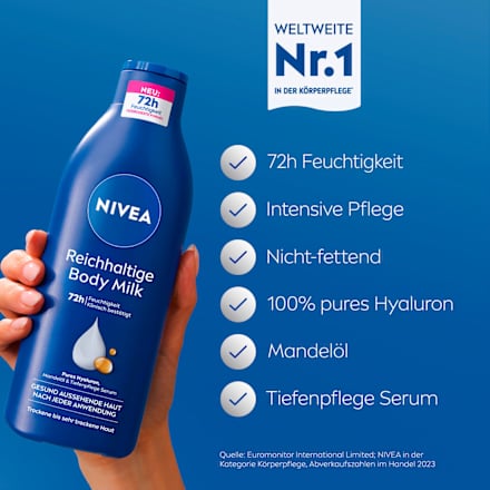 Körpermilch 72h Feuchtigkeit NIVEA
