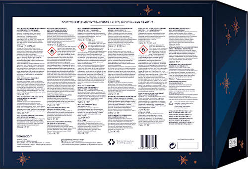 Adventskalender DIY mit Pflegeprodukten von NIVEA & Labello 2022  NIVEA MEN
