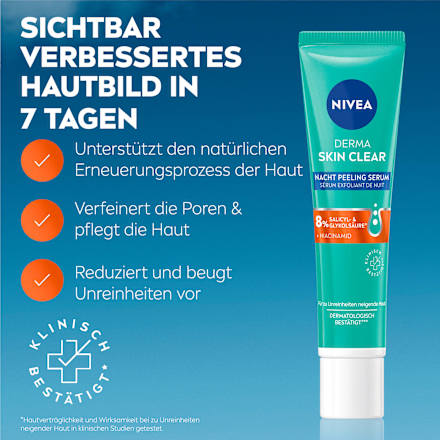 Peeling Serum Nacht Derma Skin Clear NIVEA