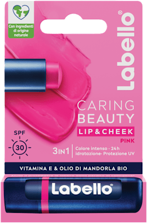 Balsamo labbra e guance colorato Caring Beauty Pink SPF 30 labello