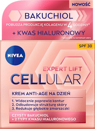 Krem przeciwzmarszczkowy na dzień Hyaluron Cellular Filler + odbudowa elastyczności NIVEA