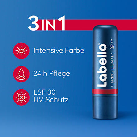 Lippenpflege Caring Beauty Rot LSF 30 Labello