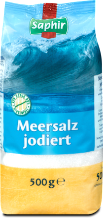 Meersalz jodiert Saphir