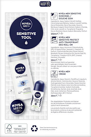 Geschenkset Sensitive Tool 3tlg NIVEA MEN