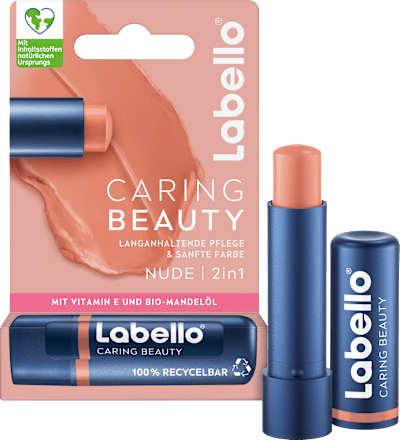 Lippenpflege Caring&nbsp;Beauty 2in1 Nude Labello