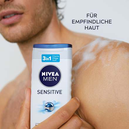 Duschgel Sensitive 3in1, Vorteilspack (6x250 ml) NIVEA MEN