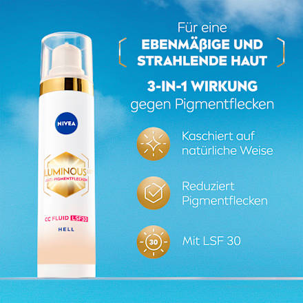 CC Creme Luminous 630 Getöntes Fluid Hell LSF 30 NIVEA