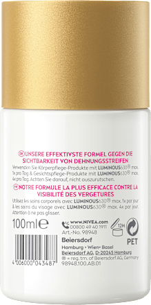 Körperöl Luminous Anti-Dehnungsstreifen NIVEA