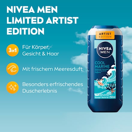Duschgel Cool Marine 3in1 NIVEA MEN