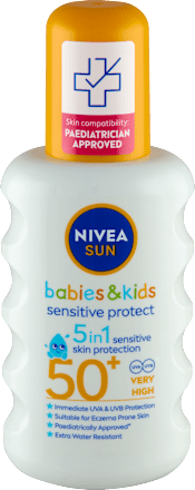 Spray protecție solară pentru copii SPF 50+ Sensitive NIVEA SUN