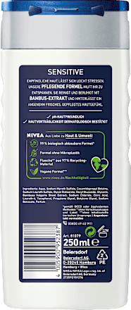 Duschgel Sensitive 3in1, Vorteilspack (6x250 ml) NIVEA MEN