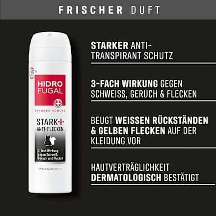 Antitranspirant Deospray Stark + Anti-Flecken Hidrofugal