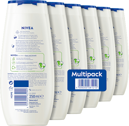 Pflegedusche Soft, Vorteilspack (6x250 ml) NIVEA