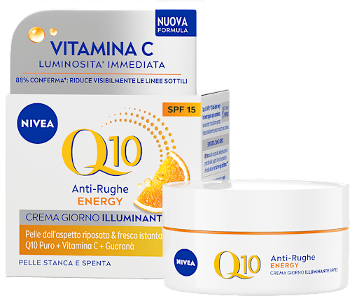 Crema giorno NIVEA Q10 Anti-rughe ENERGY illuminante SPF15 NIVEA