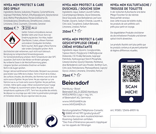 Geschenkset Travel Buddy 4tlg NIVEA MEN