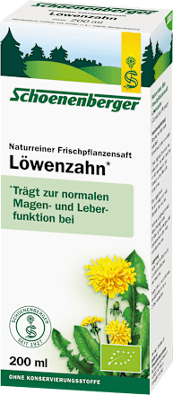 Schoenenberger Naturreiner Frischpflanzensaft Löwenzahn Schoenenberger