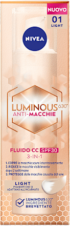 Cellular Luminous630 Fluido CC Crema SPF 30 3in1 Light NIVEA