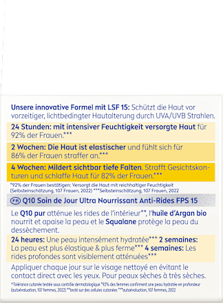 Anti Falten Gesichtscreme Q10 extra reichhaltig LSF 15 NIVEA
