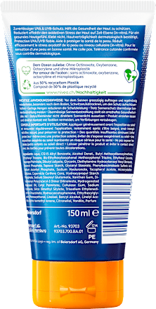 Sonnenmilch invisible finish, Schutz & Pflege, LSF 50+ NIVEA SUN
