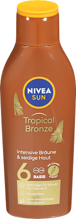 Losjon za zaščito pred soncem Tropical Bronze, ZF 6 NIVEA SUN