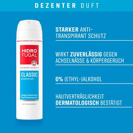 Anti-Transpirant Deospray Classic Hidrofugal