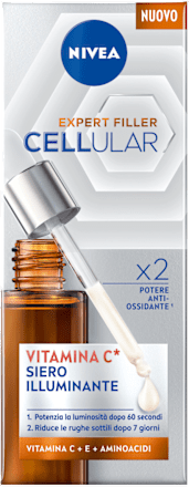 Siero illuminante e anti-rughe Cellular Expert Filler alla Vitamina C  NIVEA