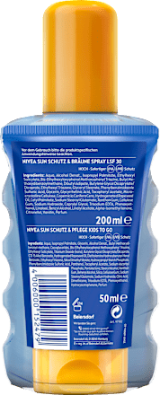 Sonnenspray Schutz & Bräune LSF 30 + Sonnenmilch Kids LSF 50 Reisegröße  NIVEA SUN