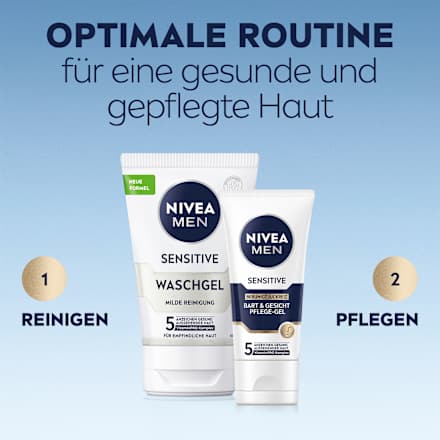 Bart & Gesicht Pflegegel, sensitive NIVEA MEN