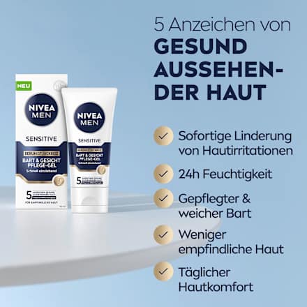 Bart & Gesicht Pflegegel, sensitive NIVEA MEN