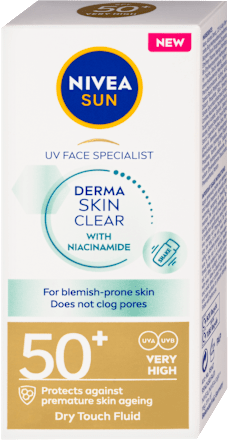 Слънцезащитен флуид за лице Derma, SPF 50+ NIVEA SUN