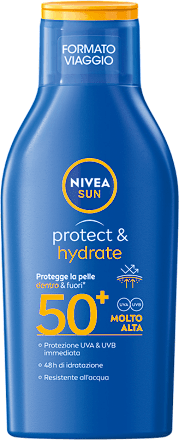 Latte solare Protect & Hydrate formato viaggio SPF50+ NIVEA SUN
