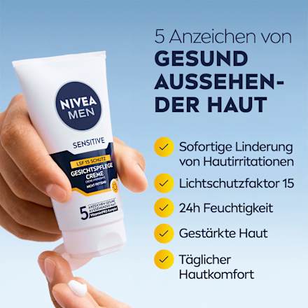 Gesichtscreme sensitive, LSF 15 NIVEA MEN