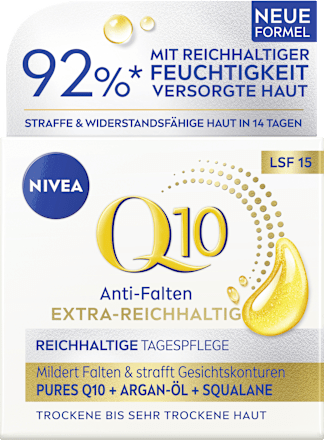 Anti Falten Gesichtscreme Q10 extra reichhaltig LSF 15 NIVEA
