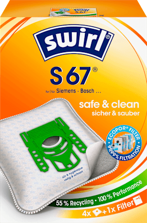 MicroPor Plus Staubsaugerbeutel S67 Swirl