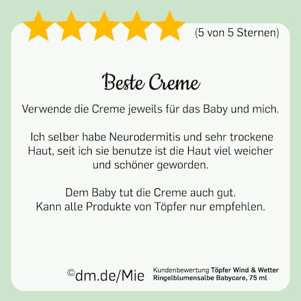 Wind & Wetter Ringelblumensalbe Babycare Töpfer