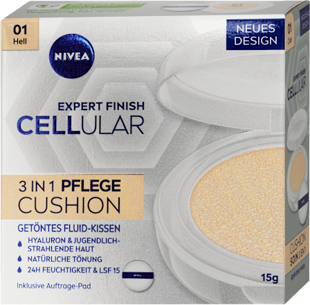 Negovalna blazinica Hyaluron Cellular Filler Cusion, svetel odtenek NIVEA