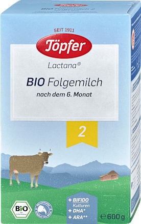 Lapte de continuare Lactana 2 Bio 6+ Töpfer